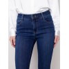 Jeans with Side Zipper - Indigo