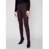 Plaid Ponte Skinny Pants - Ruby