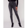 Skinny Jeans with Rhinestones - Charcoal