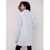 Bouclé Knit Coat - Charcoal