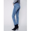 Cuffed Hem Jeans - Medium Blue