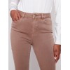 Cuffed Hem Twill Jeans - Truffle