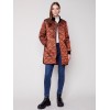 Long Quilted Puffer Jacket - Cinnamon