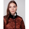 Long Quilted Puffer Jacket - Cinnamon