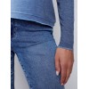 Ombré V-Neck Knit Top - Indigo