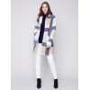 Plaid Bouclé Knit Coat - Snowflake