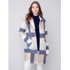 Plaid Bouclé Knit Coat - Snowflake