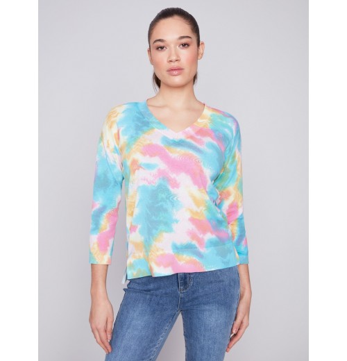 Reversible Cotton Sweater - Multicolor