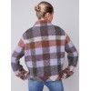 Short Plaid Boiled Wool Jacket - Spruce