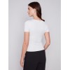 Short-Sleeved Super Stretch Top - Natural