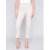 Side Slit Tapered Pants - Beige