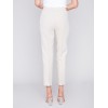 Side Slit Tapered Pants - Beige