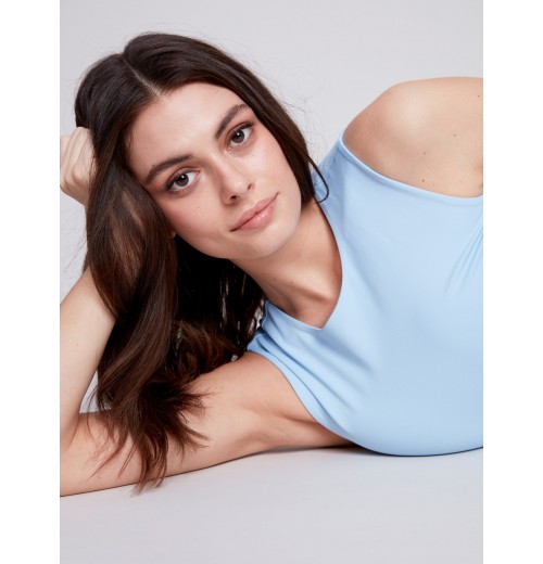 Sleeveless Super Stretch Top - Sky