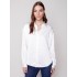 Solid Gutsy Satin Shirt - Ecru