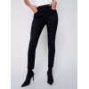 Twill Pants with Zipper Pocket Detail - Black