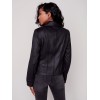 Vintage Faux Suede Perfecto Jacket - Black